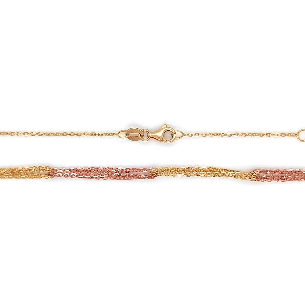 Ladies Chain made of Combination Gold