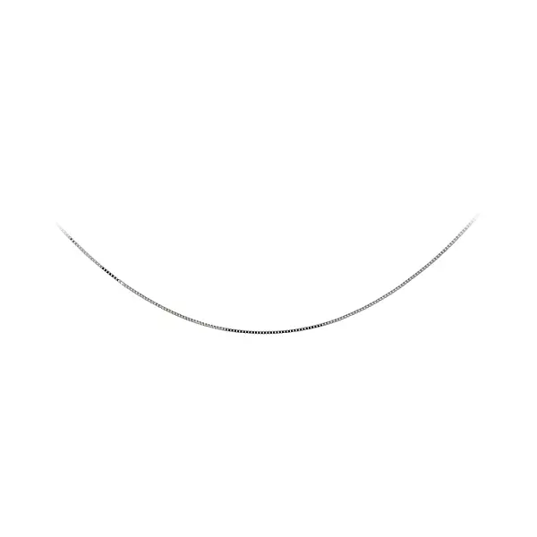 White Gold Cube Chain - Cube