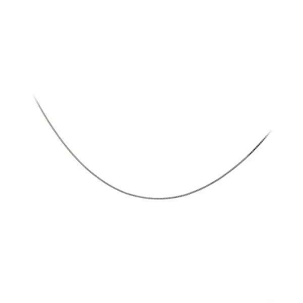 White Gold Cube Chain - Cube