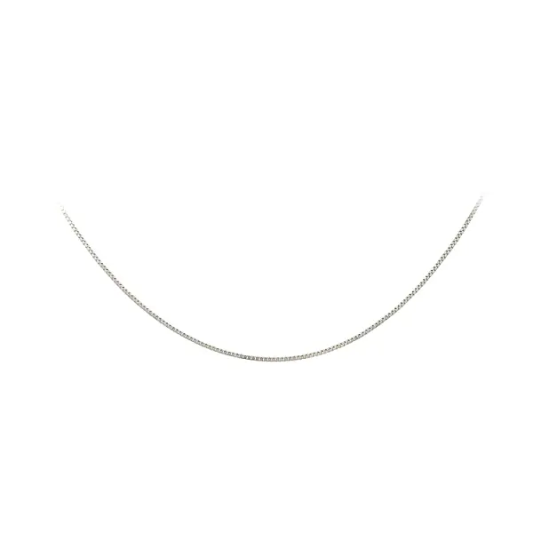 White Gold Cube Chain - Cube