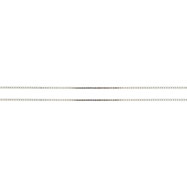 White Gold Cube Chain - Cube