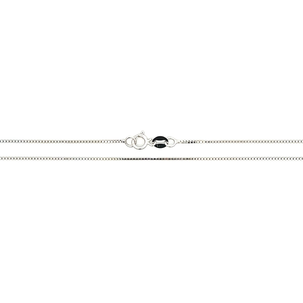 White Gold Cube Chain - Cube