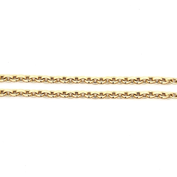 Gold Necklace with Zircons