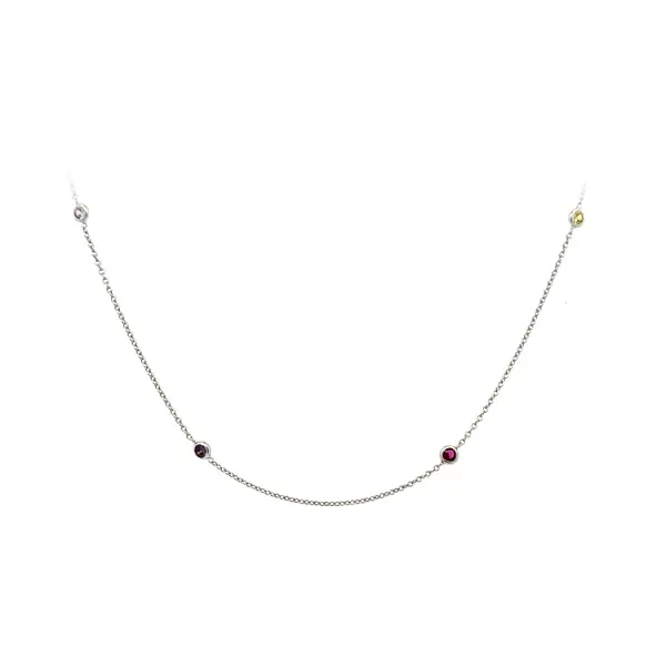 Gold Chain with Coloured Stones
