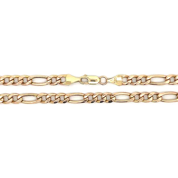 Gold Chain Figaro from Rose Gold