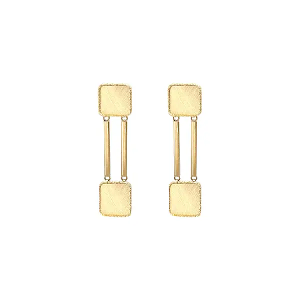 Gold dangle earrings