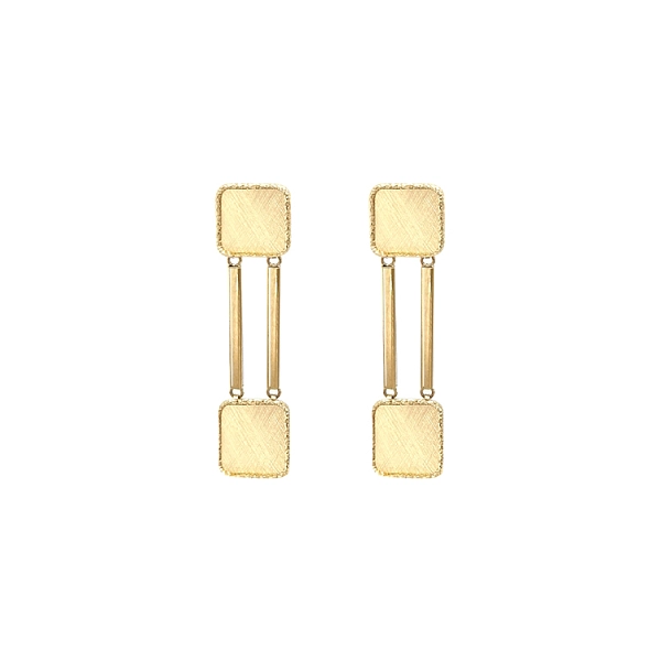 Gold dangle earrings