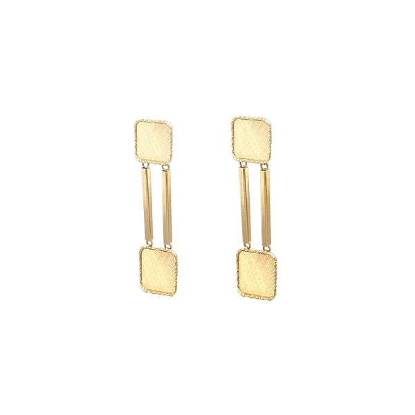Gold dangle earrings