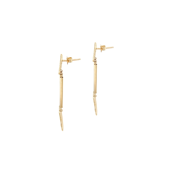 Gold dangle earrings