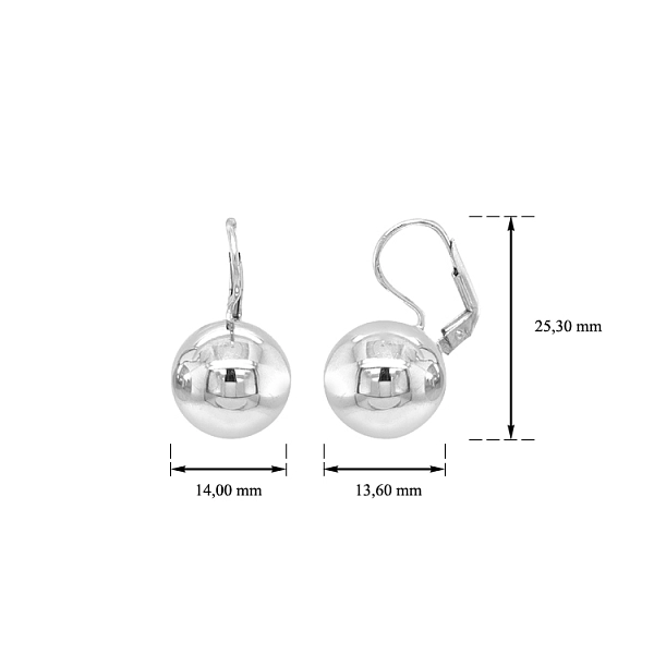 Gold Ball Earrings