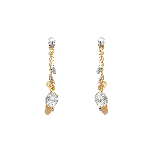 Gold Combination dangle earrings
