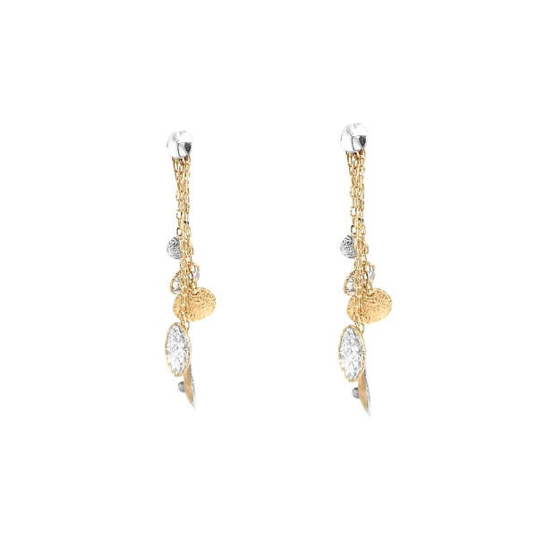 Gold Combination dangle earrings