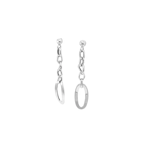 White Gold dangle earrings