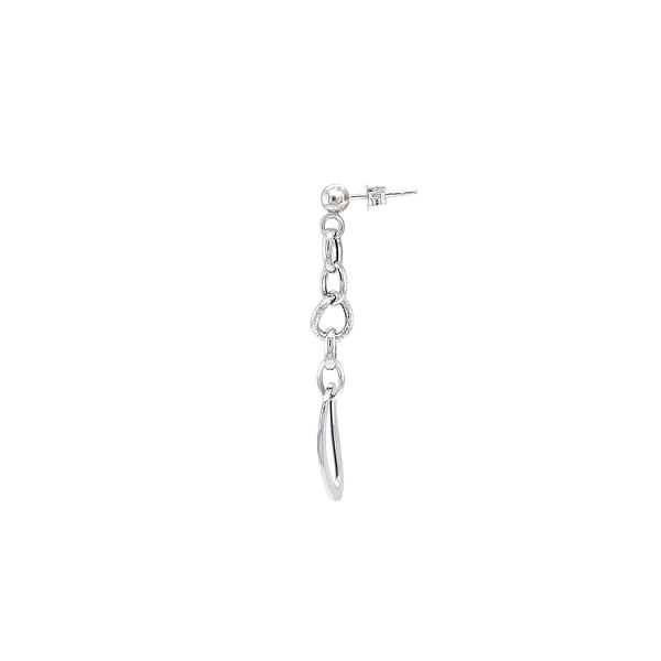 White Gold dangle earrings