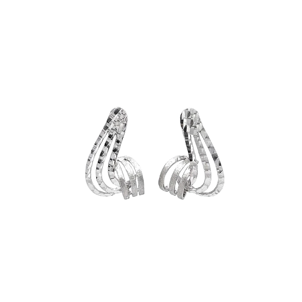 White Gold dangle earrings