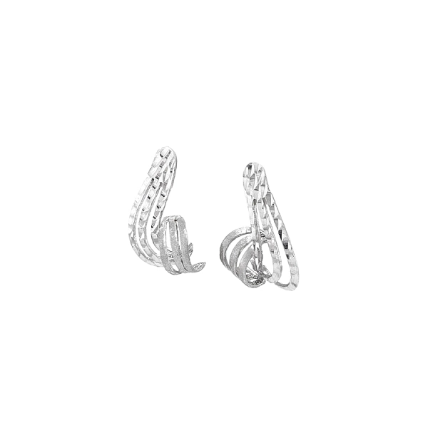 White Gold dangle earrings