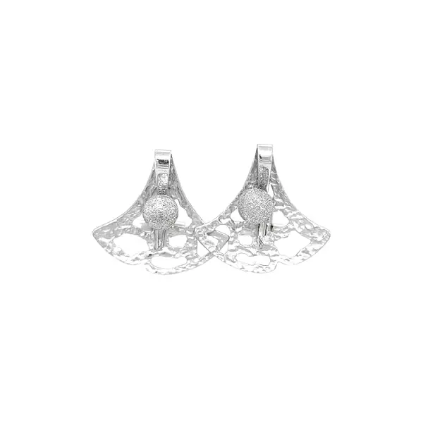 Ladies White Gold Earrings