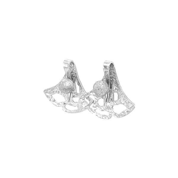 Ladies White Gold Earrings