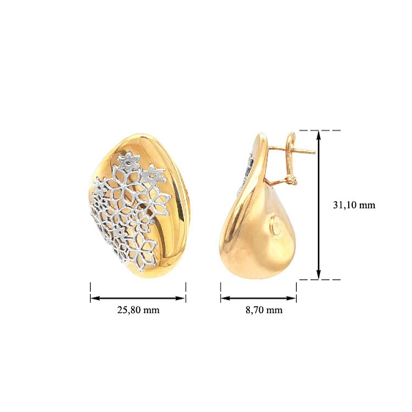 Gold Distinctive Earrings