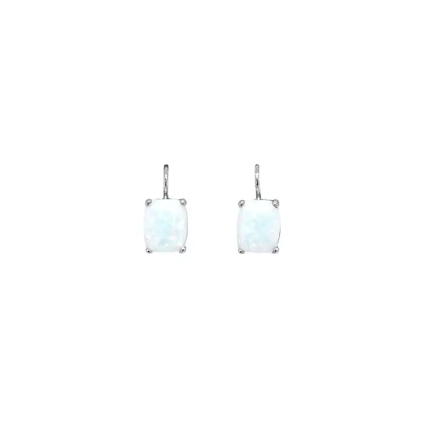 White Gold earrings with Opal