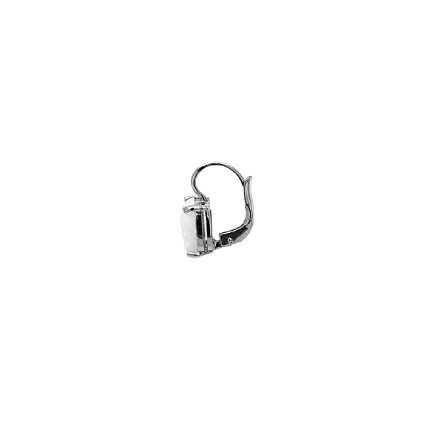 White Gold earrings with Opal