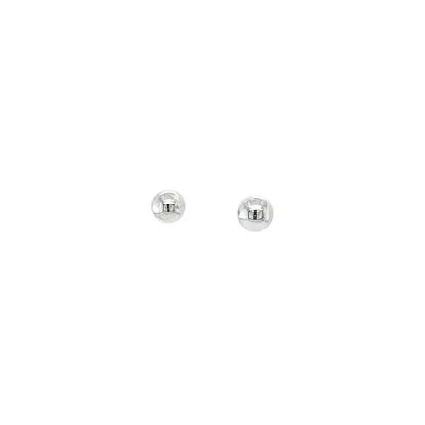 Earrings White Gold Balls