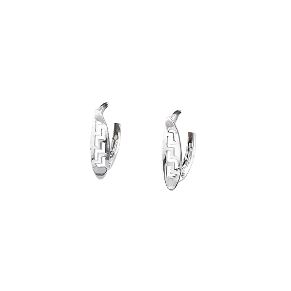 Gold Earrings with Modern Geometric Design