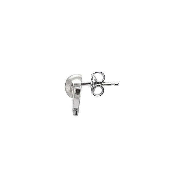White Gold Earrings with Sapphire