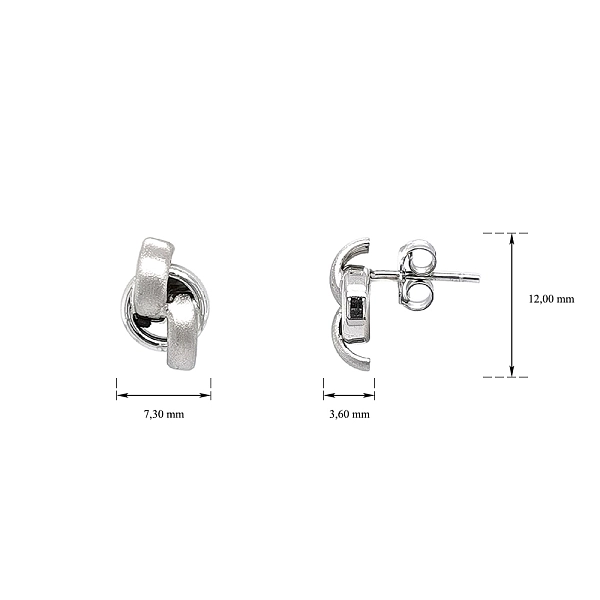 Earrings made of White Gold