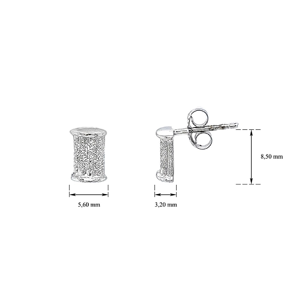 Earrings made of White Gold