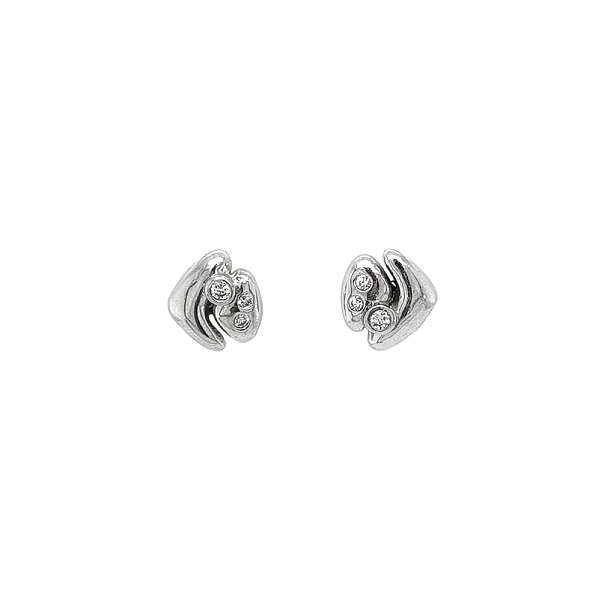 Pecky Earrings with Zircons