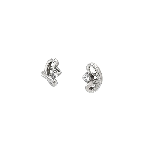 Pecky Earrings with Zircons
