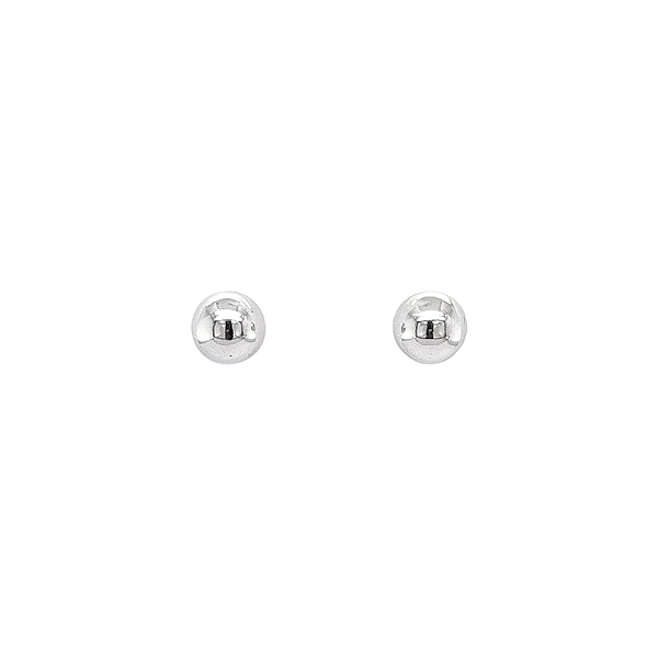 Earrings Half rounds in White Gold - Simple Elegance