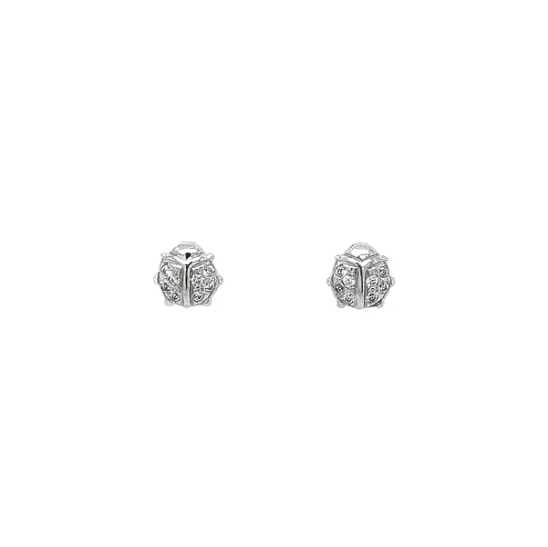 Elegant Earrings in White Gold