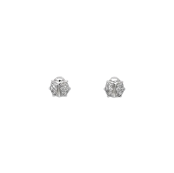 Elegant Earrings in White Gold
