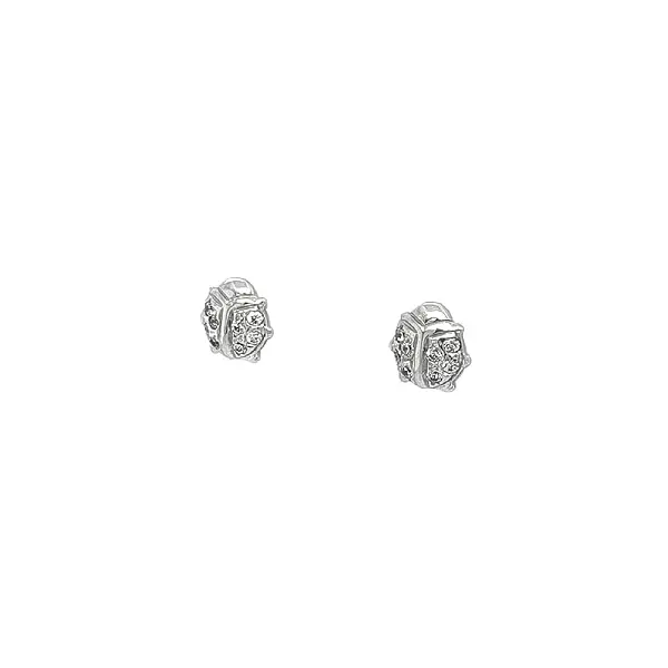 Elegant Earrings in White Gold