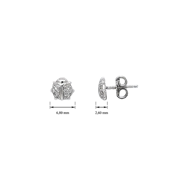 Elegant Earrings in White Gold
