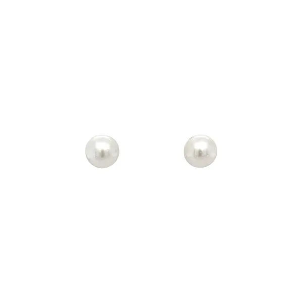 Pecky Earrings with White Gold Pearl