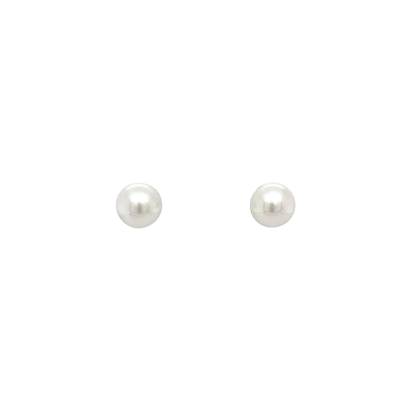 Pecky Earrings with White Gold Pearl
