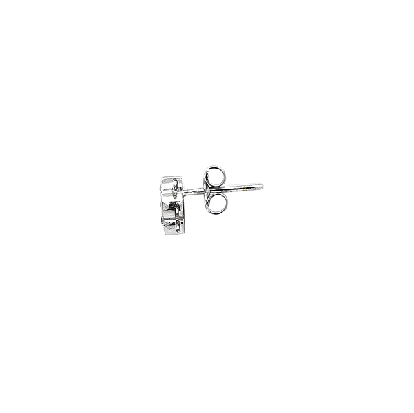 Earrings with Floral ymotiv and Zircones