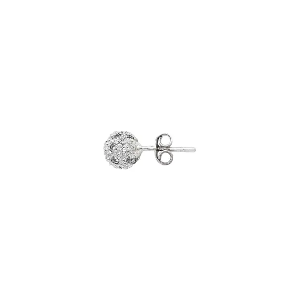 Luxury Ball Earrings with Fine Zirconia Decoration