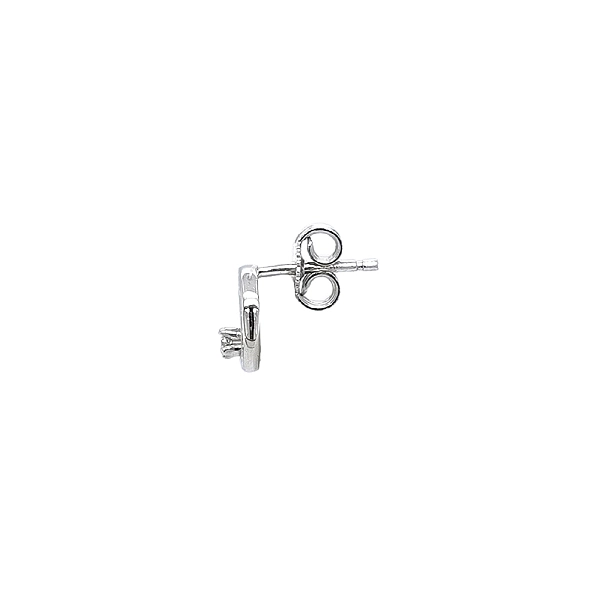 Earrings Moon with Zircons