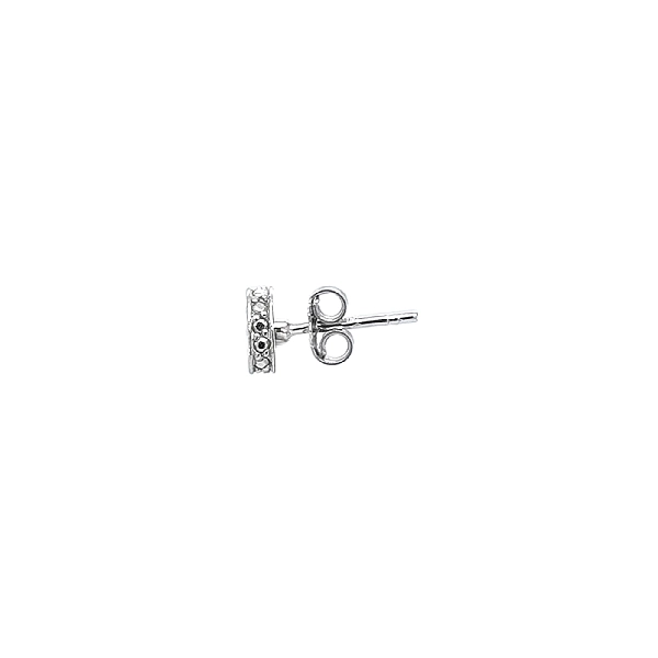 Shining White Gold Earrings with Fine Glitter