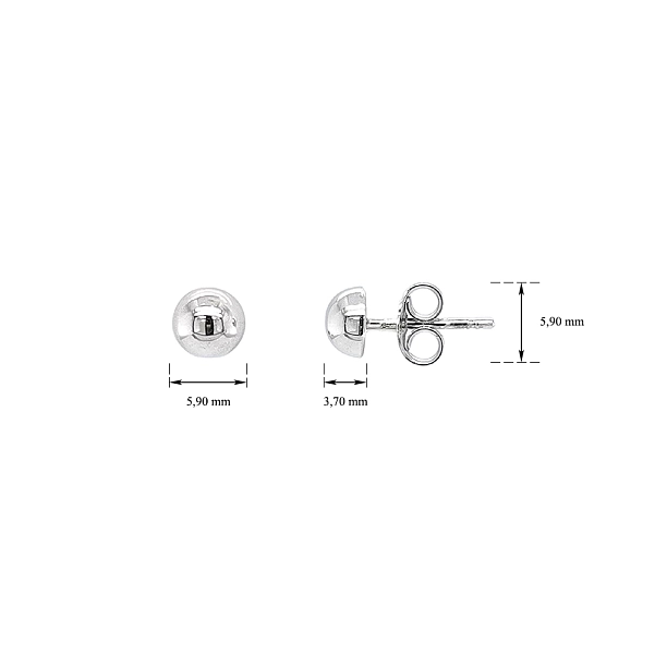 Earrings made of White Gold