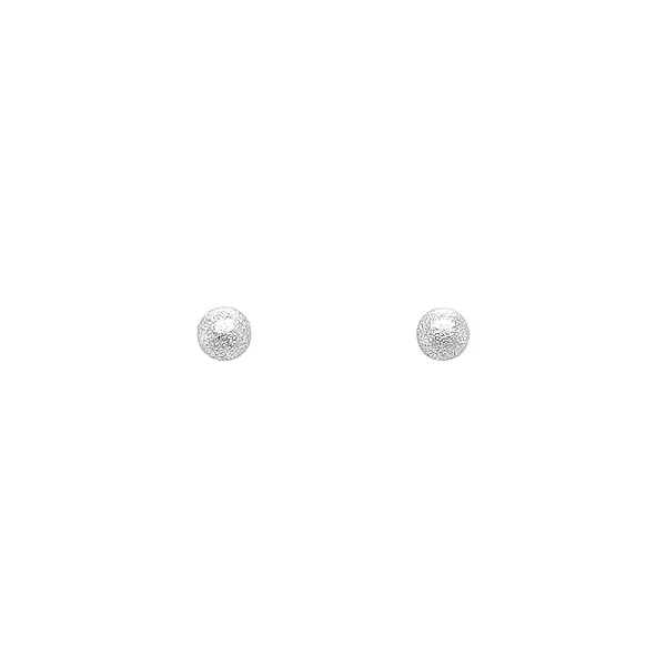 Earrings White Gold Balls