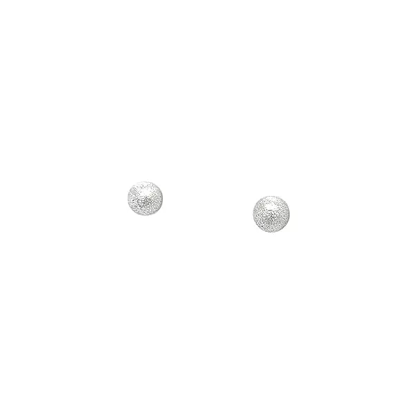 Earrings White Gold Balls