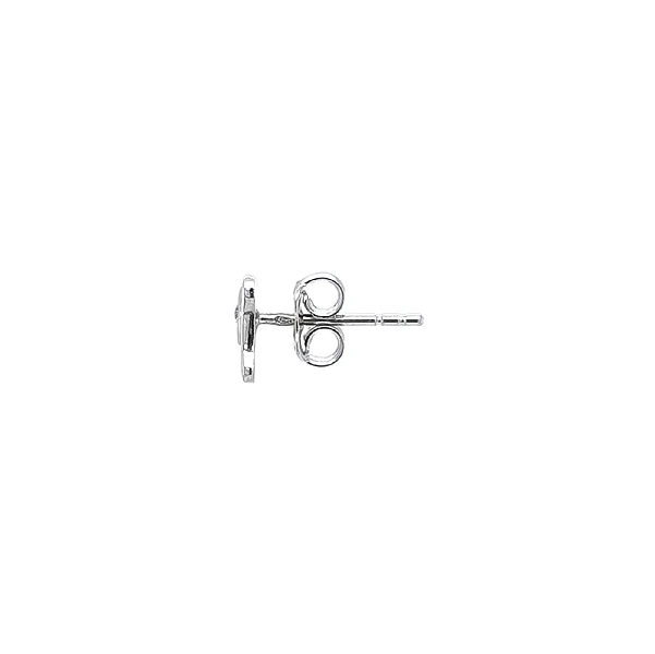 Earrings with White Gold Zircons