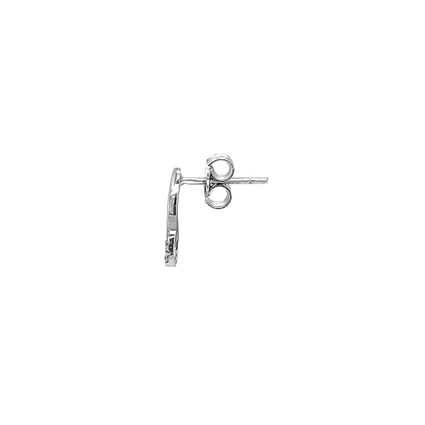 Earrings with Minimalist Beauty of Zircon and White Gold