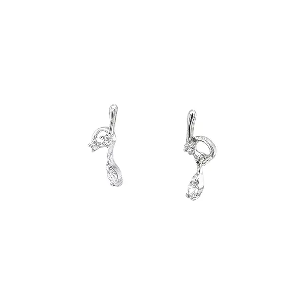 Shining Earrings with Crystalline Beauty Zircones