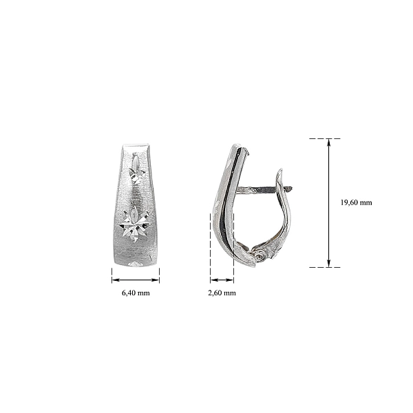 White Gold Earrings